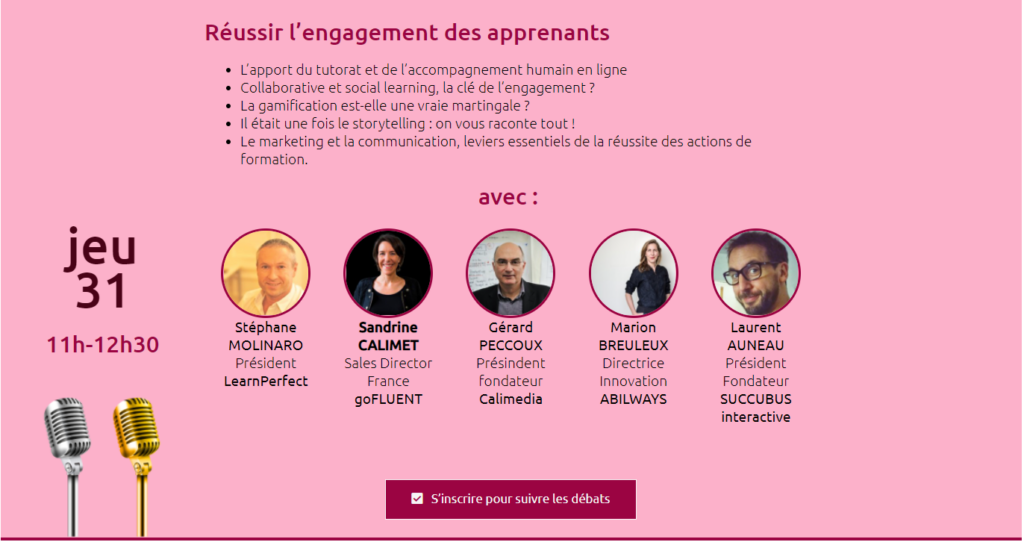 Thématiques Les Grands Débats du Digital Learning - Réussir l'engagement des apprenants